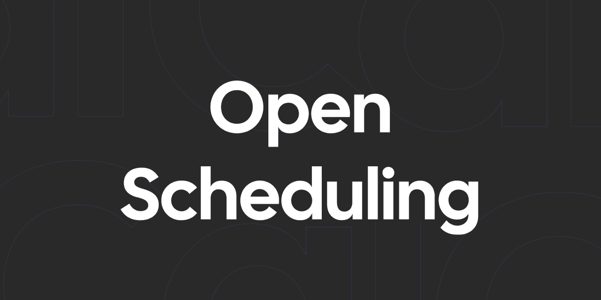 Cover Image for Open Scheduling With Cal.com