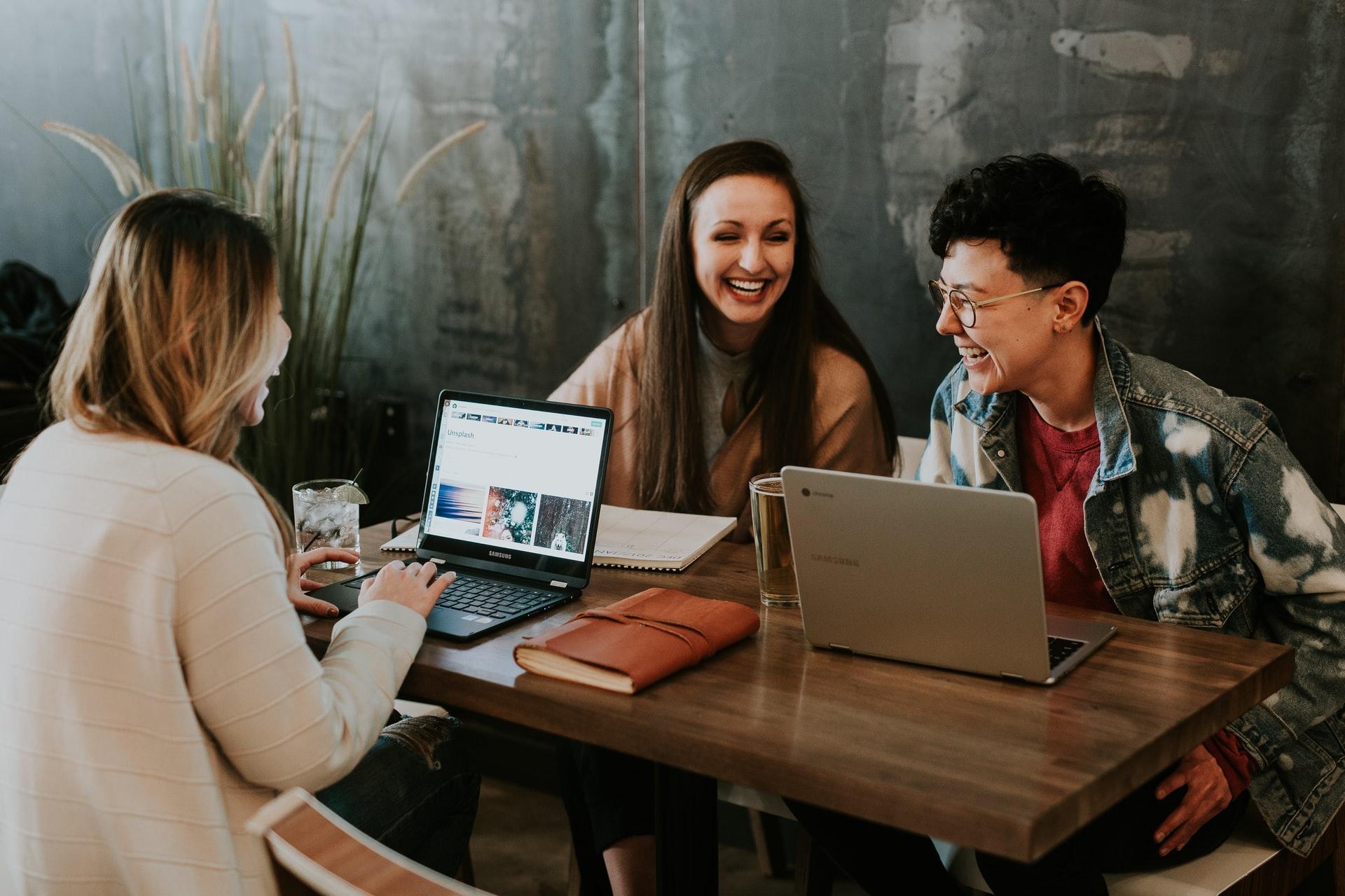 people at a table having a meeting